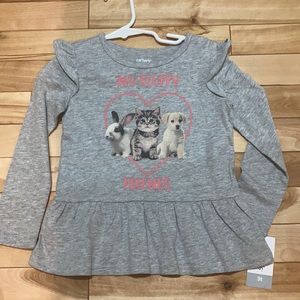 Carters animals shirt 3t